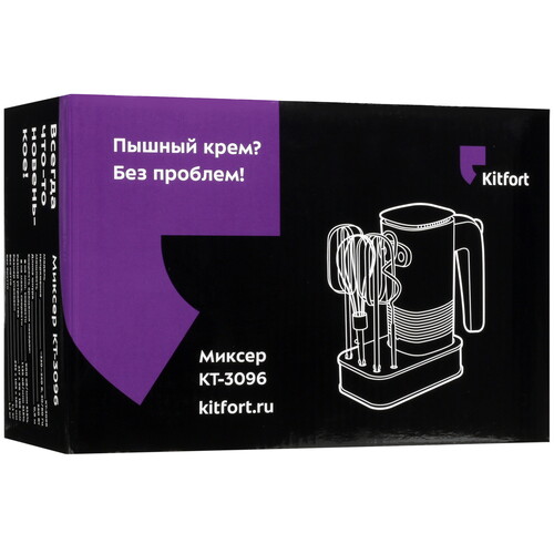Купить Миксер Kitfort KT-3096 черный  9958760. Характеристики, отзывы и цены в Донецке