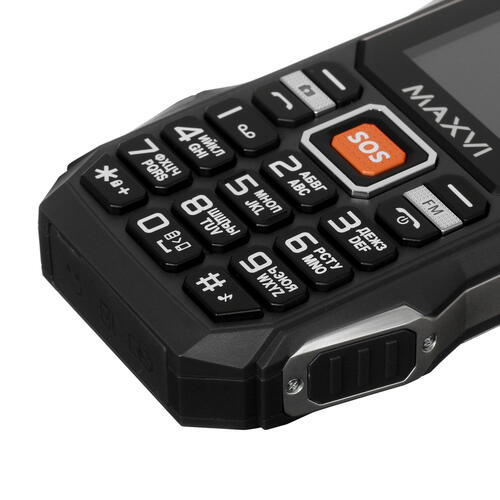 Купить Сотовый телефон Maxvi P100 черный  4869577. Характеристики, отзывы и цены в Донецке