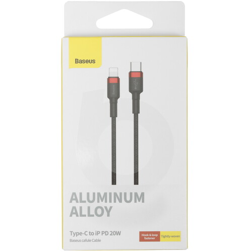 Купить Кабель круглый Baseus Lightning 8-pin - USB Type-C черный 1 м  5482553. Характеристики, отзывы и цены в Донецке