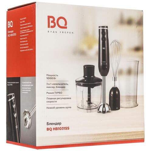 Купить Блендер погружной BQ HB1031SS черный  9076888. Характеристики, отзывы и цены в Донецке