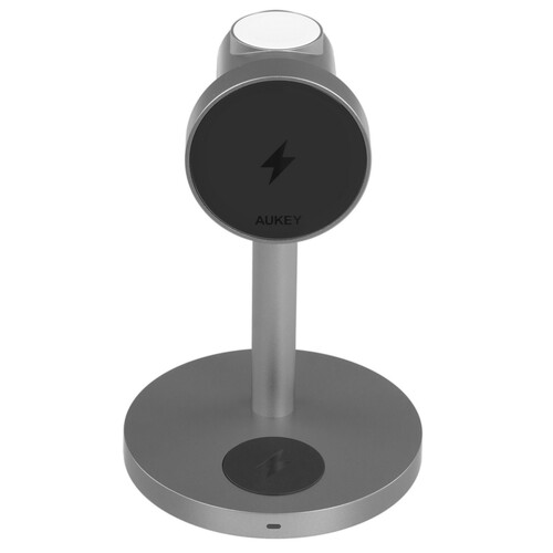 Купить Беспроводное зарядное устройство Aukey MagFusion 3-in-1 черный  5600087. Характеристики, отзывы и цены в Донецке