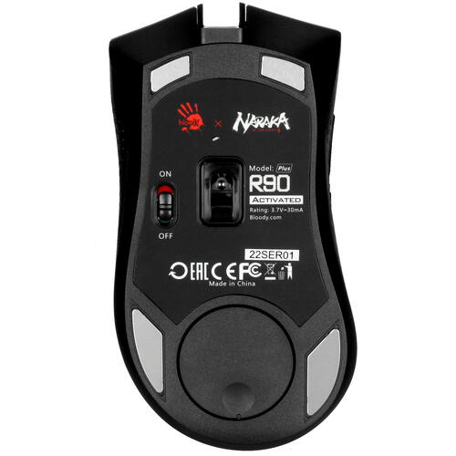 Купить Мышь беспроводная A4Tech Bloody R90 Plus Naraka  белый  5407945. Характеристики, отзывы и цены в Донецке