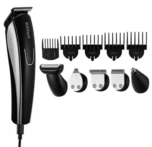 Купить Машинка для стрижки Kitfort KT-3109 черный/серебристый  9931387. Характеристики, отзывы и цены в Донецке