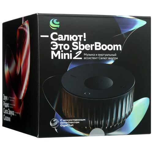 Купить Умная колонка SberBoom Mini 2 черный  5475593. Характеристики, отзывы и цены в Донецке