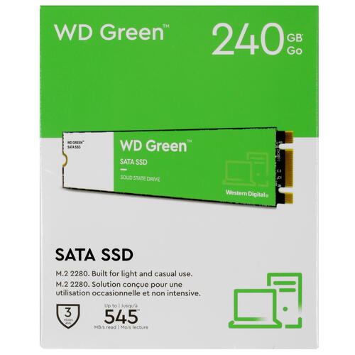 Купить 240 ГБ SSD M.2 накопитель WD Green [WDS240G3G0B]  5065182. Характеристики, отзывы и цены в Донецке