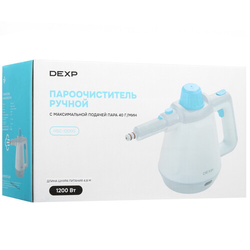 Купить Пароочиститель DEXP HSC-1200G белый  9082888. Характеристики, отзывы и цены в Донецке