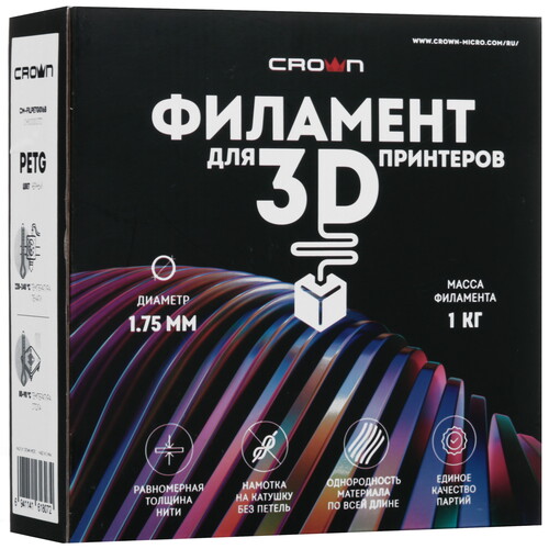 Купить Пластик CROWN CM-FILPETG016B  9229240. Характеристики, отзывы и цены в Донецке