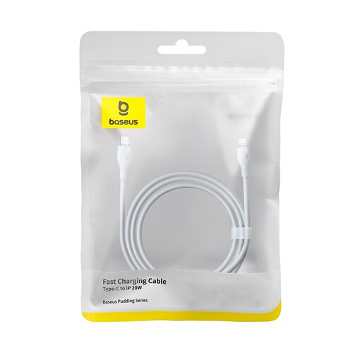Купить Кабель круглый Baseus Lightning 8-pin - USB Type-C белый 1.2 м  9260748. Характеристики, отзывы и цены в Донецке