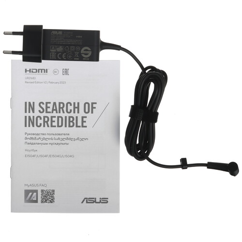 Купить 15.6" Ноутбук ASUS Vivobook Go 15 E1504GA-BQ585 черный  5460028. Характеристики, отзывы и цены в Донецке