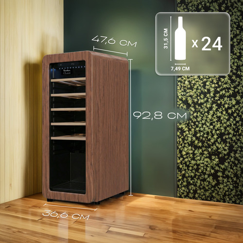 Купить Винный шкаф TESLER CWC-248 CARAMEL WOOD коричневый  9390128. Характеристики, отзывы и цены в Донецке