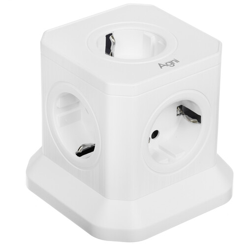 Купить Сетевой фильтр AGNI TP-VE4U5E белый  9289274. Характеристики, отзывы и цены в Донецке