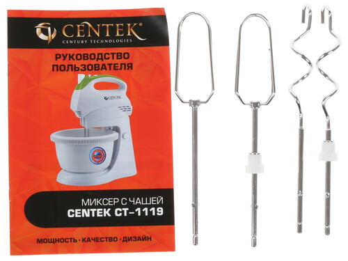 Купить Миксер Centek CT-1119 белый  1114131. Характеристики, отзывы и цены в Донецке