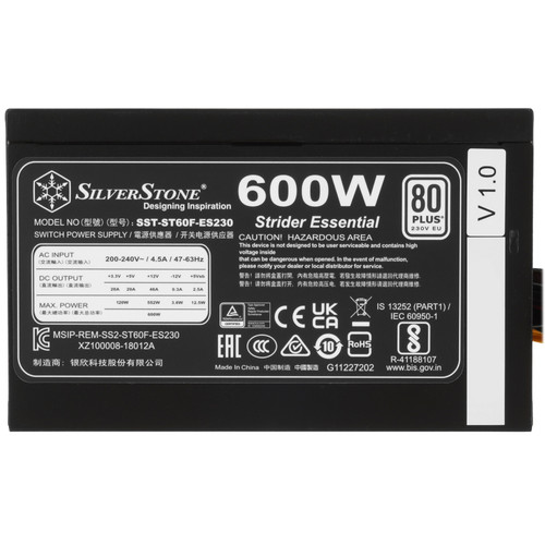 Купить Блок питания SilverStone ST60F-ES230 [SST-ST60F-ES230V1.0] черный  5365589. Характеристики, отзывы и цены в Донецке