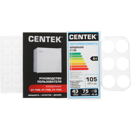 Купить Холодильник компактный   Centek CT-1700 белый  8154800. Характеристики, отзывы и цены в Донецке