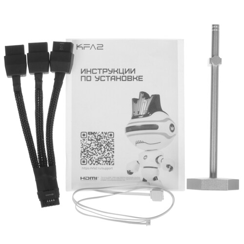 Купить Видеокарта KFA2 GeForce RTX 5080 ROCK(X) OC 3FAN RGB White  5631211. Характеристики, отзывы и цены в Донецке