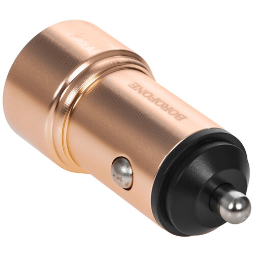 Купить Автомобильное ЗУ Borofone BZ19A Wisdom золотистый  9244282. Характеристики, отзывы и цены в Донецке