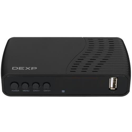 Купить Приставка для цифрового ТВ DEXP HD 8000P черный  5054368. Характеристики, отзывы и цены в Донецке