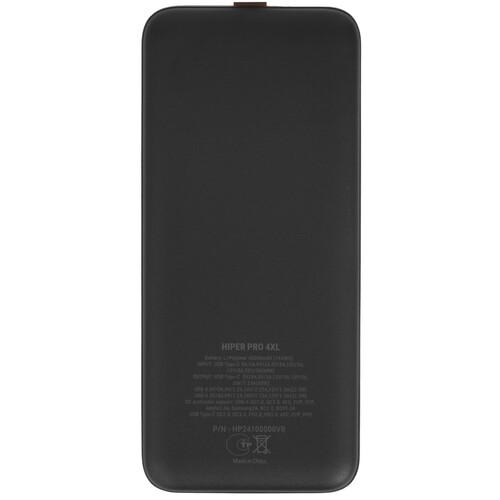 Купить Портативный аккумулятор HIPER PRO 4XL черный  9242639. Характеристики, отзывы и цены в Донецке