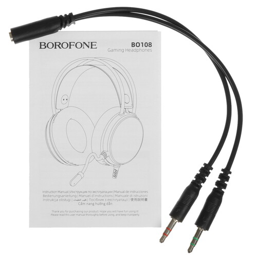 Купить Проводные наушники Borofone BO108 белый 2023  9134485. Характеристики, отзывы и цены в Донецке