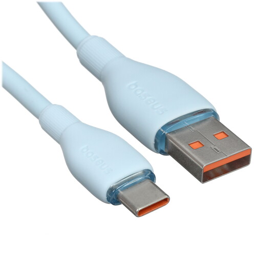 Купить Кабель круглый Baseus USB Type-C - USB 2.0 Type-A голубой 1.2 м  5495753. Характеристики, отзывы и цены в Донецке