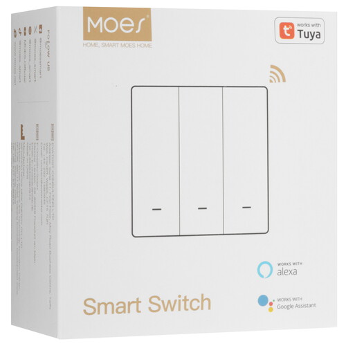 Купить Умный выключатель MOES ZigBee 2 Gang Smart Push Button Light Switch  5608703. Характеристики, отзывы и цены в Донецке