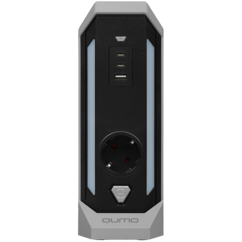 Купить Сетевой фильтр QUMO Power Tower RGB SFS-UF2 черный  9224389. Характеристики, отзывы и цены в Донецке