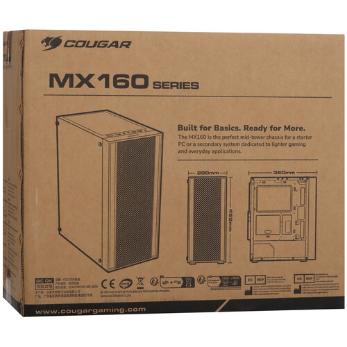 Купить Корпус Cougar MX160 ARGB  5623366. Характеристики, отзывы и цены в Донецке