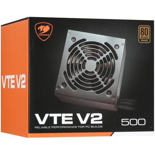 Купить Блок питания Cougar VTE 500W V2  5455161. Характеристики, отзывы и цены в Донецке