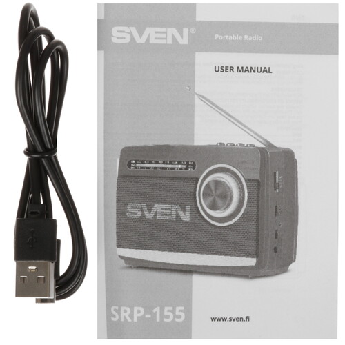 Купить Радиоприемник SVEN SRP-155 черный  5624162. Характеристики, отзывы и цены в Донецке