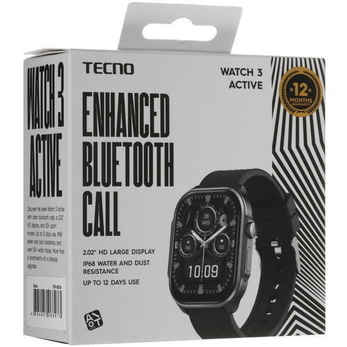 Купить Смарт-часы Tecno Watch 3 Active  5632320. Характеристики, отзывы и цены в Донецке