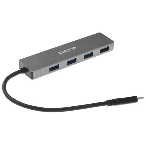 Купить USB-разветвитель DEXP UHB349C-AL  4813114. Характеристики, отзывы и цены в Донецке