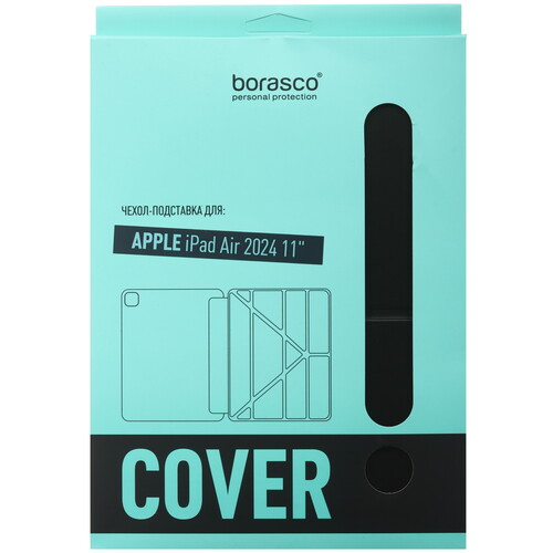 Купить Чехол-книжка BoraSCO для Apple iPad Air 11" (M2) черный  5473714. Характеристики, отзывы и цены в Донецке