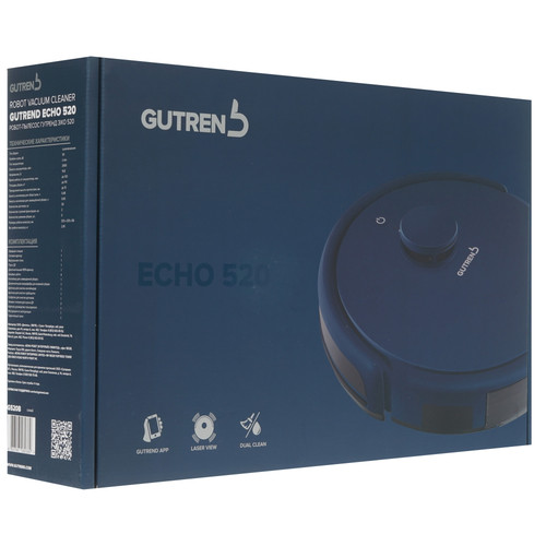 Купить Робот-пылесос Gutrend Echo 520 синий  8160593. Характеристики, отзывы и цены в Донецке
