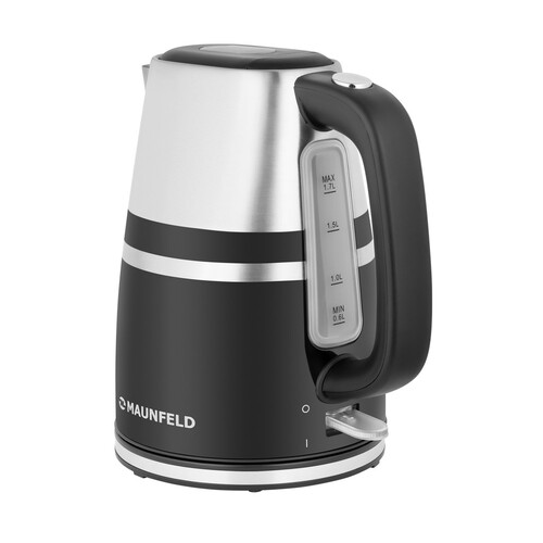 Купить Электрочайник MAUNFELD MFK-622B черный  5305651. Характеристики, отзывы и цены в Донецке