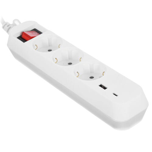 Купить Удлинитель ЭРА UB-3es-3m-USB белый  5400649. Характеристики, отзывы и цены в Донецке
