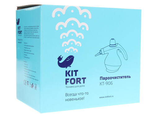 Купить Пароочиститель Kitfort KT-906 зеленый  1009914. Характеристики, отзывы и цены в Донецке