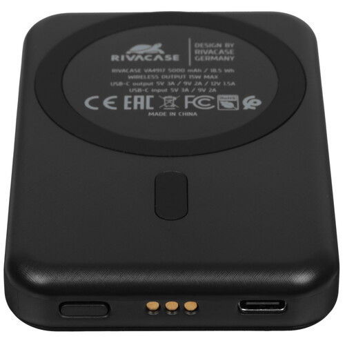 Купить Беспроводное зарядное устройство RIVACASE VA4917 черный  9260633. Характеристики, отзывы и цены в Донецке