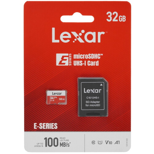 Купить Карта памяти Lexar E-Series microSDHC 32 ГБ [LMSESXX032G-BNAAU]  9262212. Характеристики, отзывы и цены в Донецке
