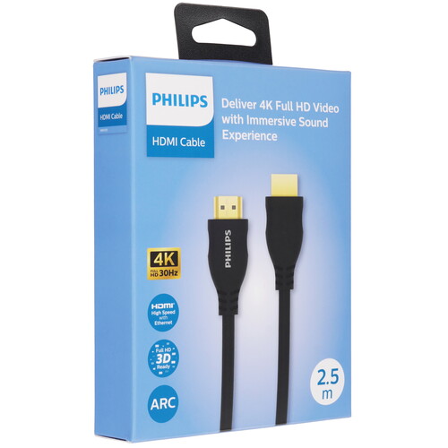Купить Кабель  Philips HDMI - HDMI, 2.5 м  5635865. Характеристики, отзывы и цены в Донецке