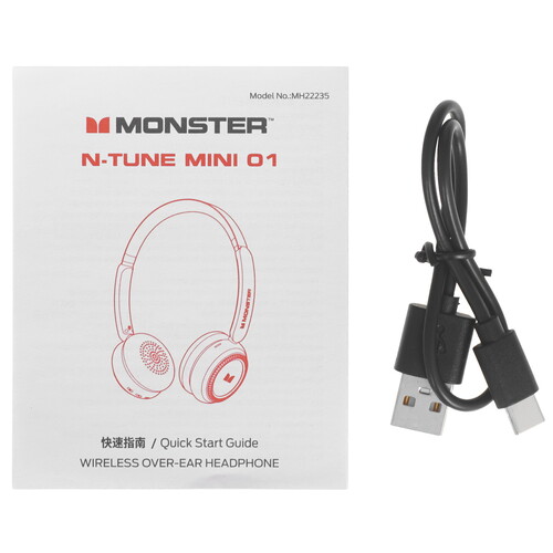 Купить Беспроводные наушники MONSTER N-tune mini 01 черный 2025  9290215. Характеристики, отзывы и цены в Донецке