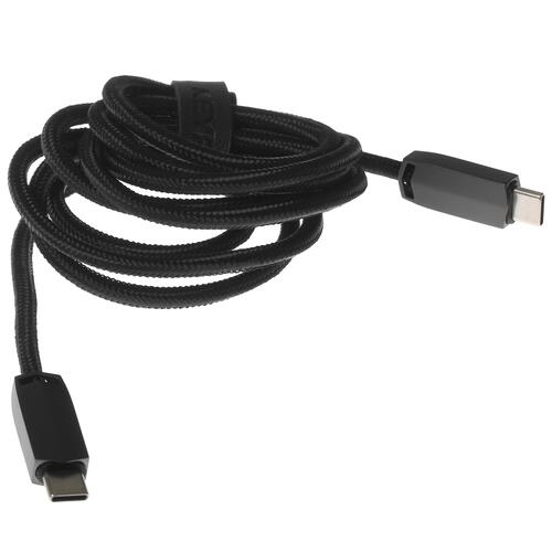 Купить Кабель круглый KEYRON USB Type-C - USB Type-C черный 1.5 м  4823656. Характеристики, отзывы и цены в Донецке