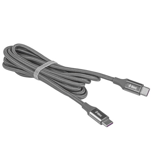 Купить Кабель круглый TTEC USB Type-C - USB Type-C серый 1.5 м  9140781. Характеристики, отзывы и цены в Донецке