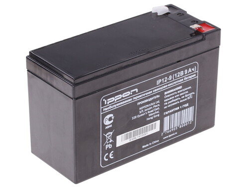 Купить Аккумуляторная батарея для ИБП Ippon IP12-9  0187431. Характеристики, отзывы и цены в Донецке