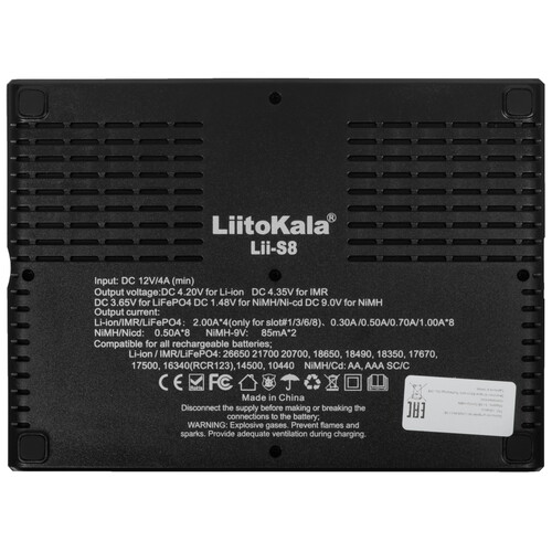 Купить Зарядное устройство LiitoKala Lii-S8 EU+Carcable  9212339. Характеристики, отзывы и цены в Донецке