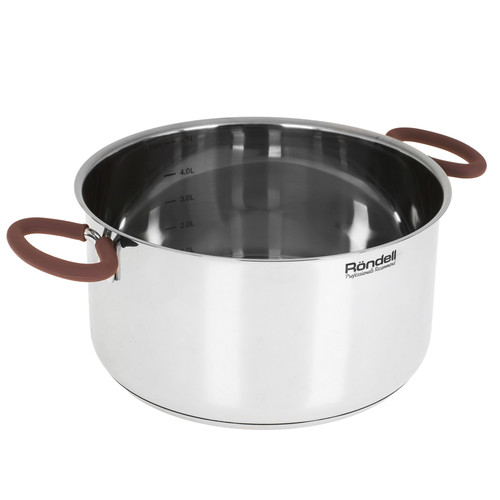 Купить Кастрюля Rondell Etery RDS-1600 5.1 л 24 см серебристый  9309601. Характеристики, отзывы и цены в Донецке