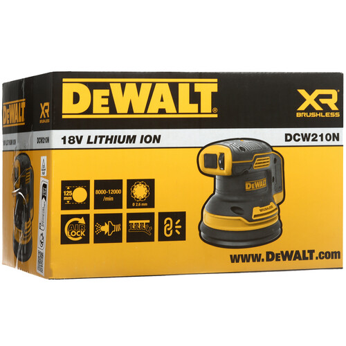 Купить Эксцентриковая шлифмашинка DeWalt DCW210N XR FLEXVOLТ 18/54V  , Без ЗУ, Без АКБ  8168438. Характеристики, отзывы и цены в Донецке