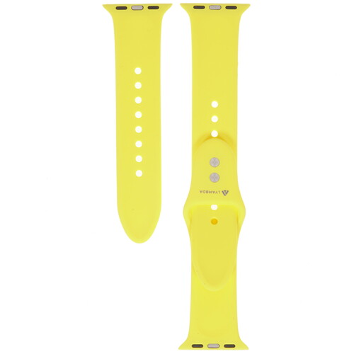Купить Ремешок Lyambda для Apple Watch 38/ 40/ 41mm желтый  1666549. Характеристики, отзывы и цены в Донецке