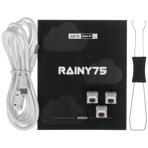 Купить Клавиатура  проводная + беспроводная WOBKEY Rainy75 Pro цвет серебристый  5650070. Характеристики, отзывы и цены в Донецке