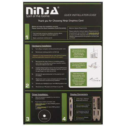 Купить Видеокарта Sinotex GeForce GT 710 Ninja  9208592. Характеристики, отзывы и цены в Донецке