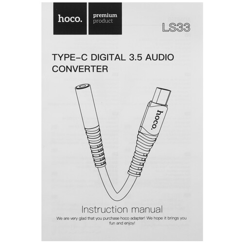 Купить Кабель   Hoco USB Type-C - jack 3.5 мм серый  5617625. Характеристики, отзывы и цены в Донецке